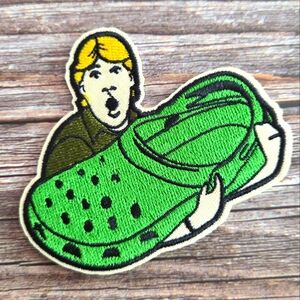 Steve Irwin Holding A Croc Funny Australia Crocodile Reptile Iron On Patch